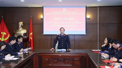 Công bố và trao quyết định điều động công chức thuộc Vụ 9 VKSND tối cao