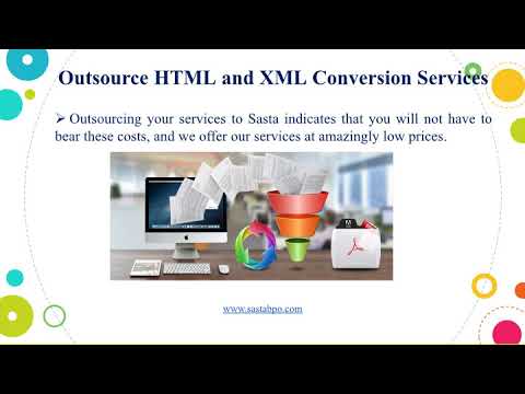 HTML and XML Conversion Services I Sasta Outsourcing Services