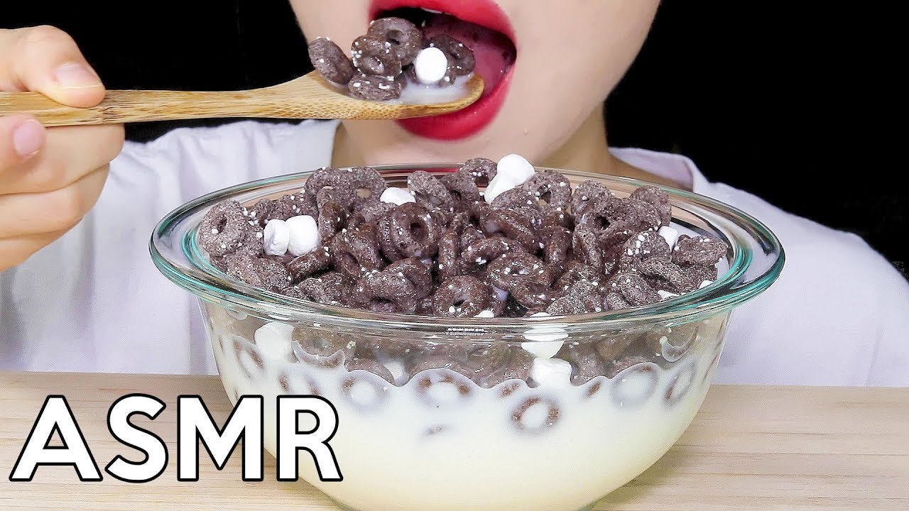 ASMR OREO O's CEREAL w/ Marshmallows 오레오오즈 리얼사운드 먹방 Eating Sounds
