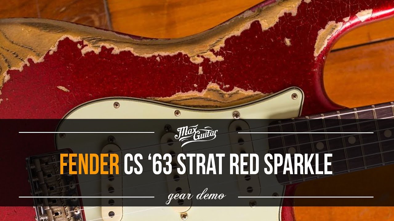 Fender Custom Shop Limited Edition '63 Stratocaster Super Heavy Relic Red Sparkle