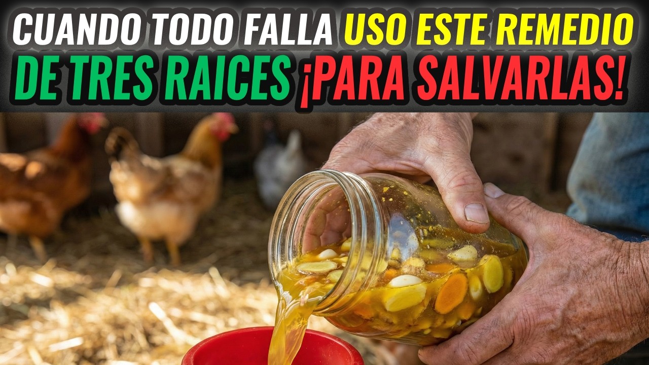 Cuando todo falla, uso este REMEDIO DE 3 RAICES para salvar a mis gallinas