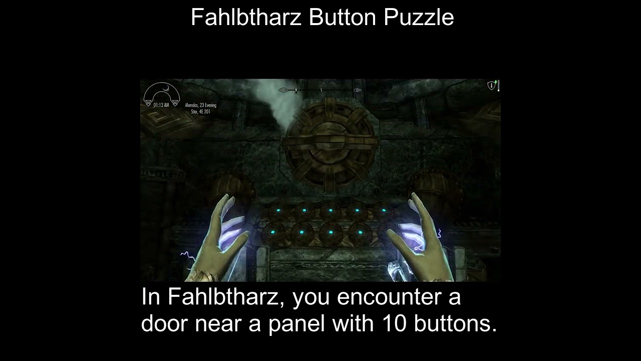 Skyrim Shots  - Fahlbtharz button Puzzle