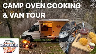 CAMP OVEN COOKING / CAMPERVAN TOUR / MT. FRANKLIN / FREE CAMPING / CAMPFIRE COOKING / VANLIFE