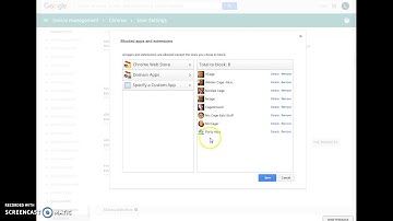 Google Admin block apps and extensions