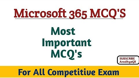 Microsoft 365 MCQ
