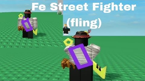 Roblox Fe Script Showcase | Fe street fighter (fling) | Fluxus and Hydrogen