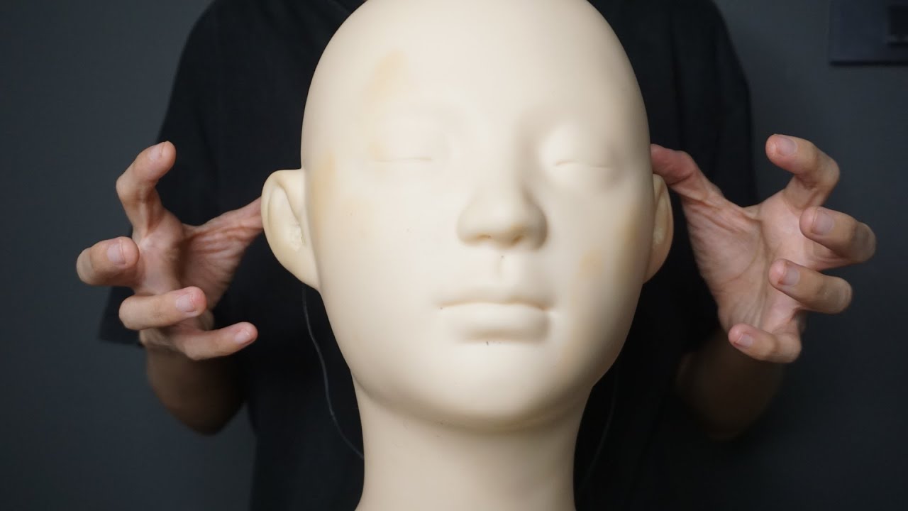 ASMR Scratching on Mannequin - Scratching your ears for you | ASMR KhongWaan