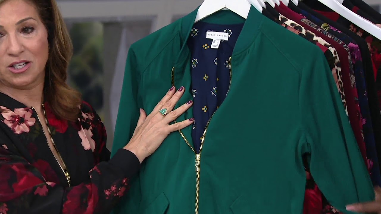 susan graver bomber jacket