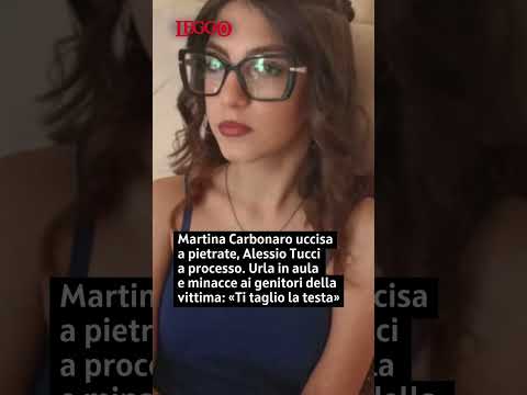 Video Martina Carbonaro uccisa a pietrate, Alessio Tucci a processo