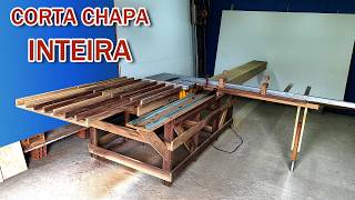 Corta chapa inteira -  Esquadrejadeira com serra de bancada 4