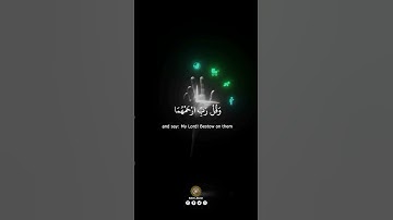واخفض لهما جناح الذل من الر حمة #قرآن #تلاوات #شاشه_سوداء #راحة_نفسية #كرومات_قرآن #اكسبلور