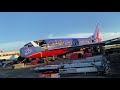 Landing at an abandoned airplane graveyard