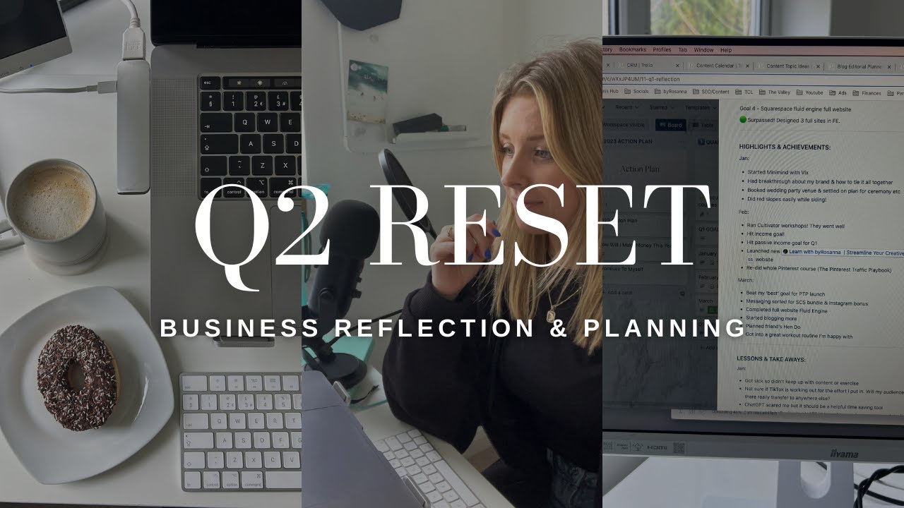 QUARTERLY RESET ROUTINE | business goal setting, reflecting, planning ✨