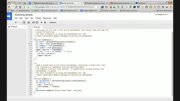 Getting Started with Google Apps Script