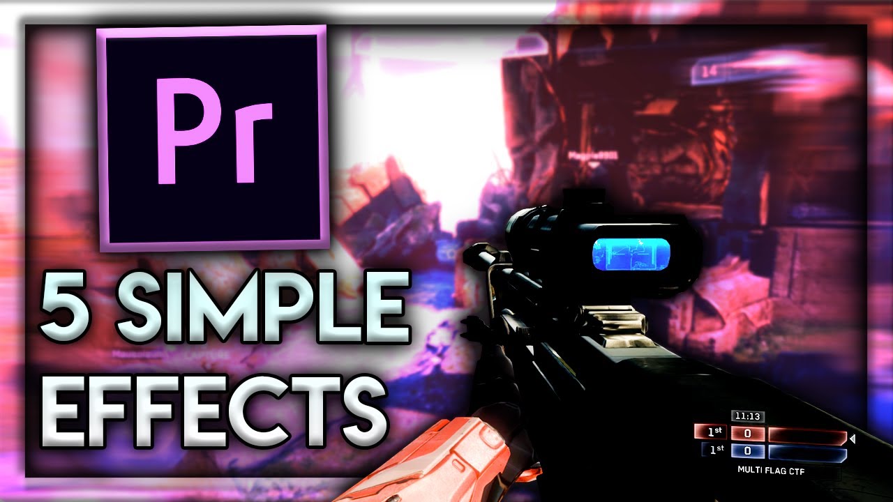 5 SIMPLE Gaming Montage Effects Adobe Premiere Tutorial YouTube