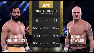 UFC 171 REVIVAL - Johny Hendricks 🆚 Robbie Lawler ( Simulation on PS5🥊UFC5 )