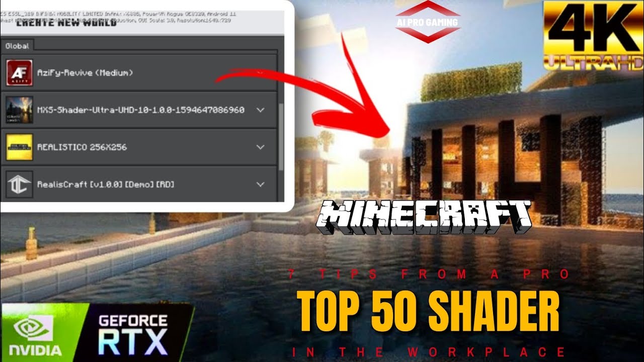 How To download Shader For Minecraft Realistic 1.20 (android , iOS ...