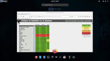 GNOME 41 Now available in Debian | Debian unstable/Sid.