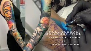 FULL SLEEVE TATTOO | COLLABORATION w/ Jodie Glover X Josh Williams (part 2)
