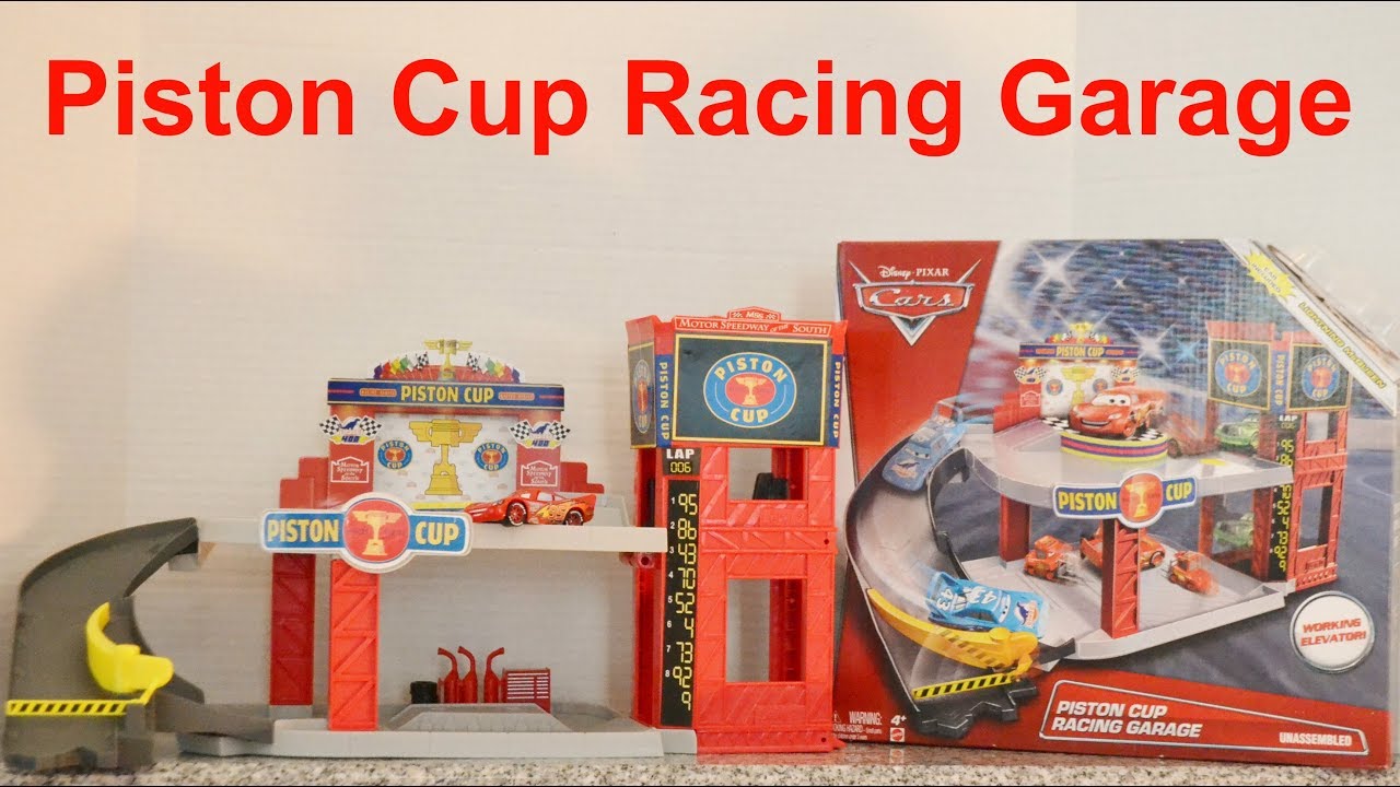 Piston Cup Racing Garage Lightning McQueen, Mater YouTube