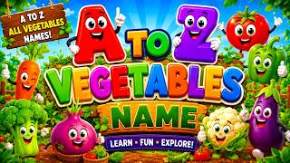 Name a Vegetable from A to Z Explore the Alphabet with Fruits | #KidsWonderWorld #kids #abcd #abc