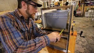 It is time to start assembling our rough sawn file cabinet for our concrete desk project. Pasture to Plate Whole Hog Culinary Class in 