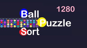 Ball Sort Puzzle Level 1280 🎯No Extra Tubes😂Game Walkthrough😘  #Stay Home And Fun Play #WithMe