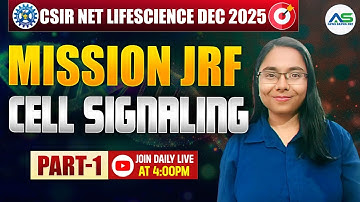 cell Signaling- 1 |  Crash Course | CSIR-NET LIFESCIENCE DEC 2025 #apnasapnajrf