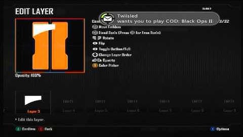 How To Make The BO2 Logo Emblem , easy !!