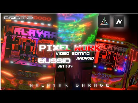 bussid pixel light video editing part 2 | walayar garage #prisma3d #bussid #nodevideo