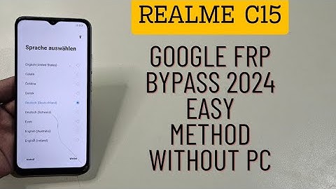 Realme C15 Google Frp Bypass Without Pc | Rmx2195 Frp Unlock Qualcomm Edition