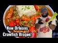 Crawfish bisque  southern cooking  chef alden b