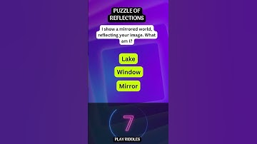 Puzzle of Reflections - Gaze into the enigmatic looking glass again! | Play Riddles #shorts