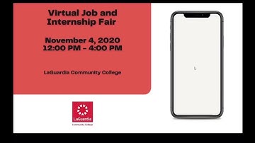 Virtual Job Fair 2020 Tutorial - Full Video