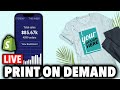 Shopify Print On Demand $100,000 Designs LIVE With THE ECOM KING