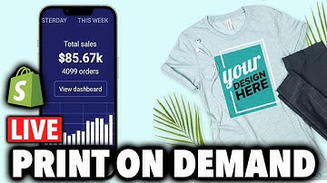 Shopify Print On Demand $100,000 Designs LIVE With THE ECOM KING