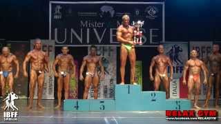 Dion Friedland winning the IBFF Mr. Universe Body Building Competition