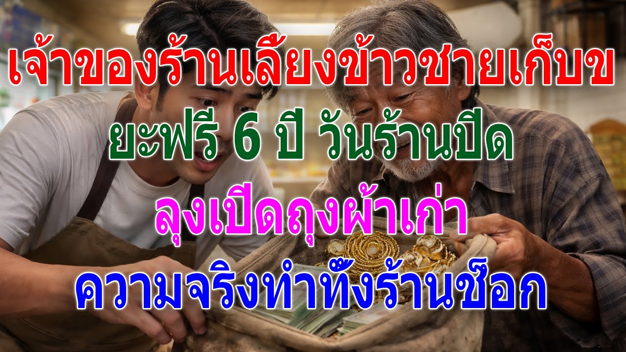 เจ้าของร้านเลี้ยงข้าวคนเก็บขยะ 6 ปี วันปิดร้านความจริงทำทั้งร้านช็อก