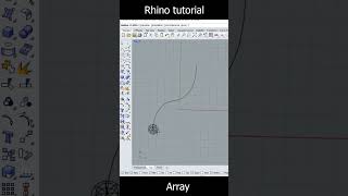 Rhino 3D/Array along curve#tutorial