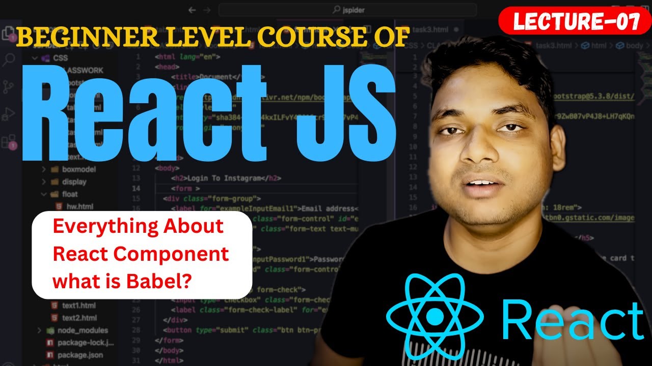 React Full Course || Lecture - 7 || Everything About Components & Their ...
