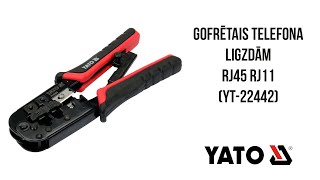 Gofrētais Telefona Ligzdām Rj45 Rj11 Yt-22442 Yato Runtools.lv