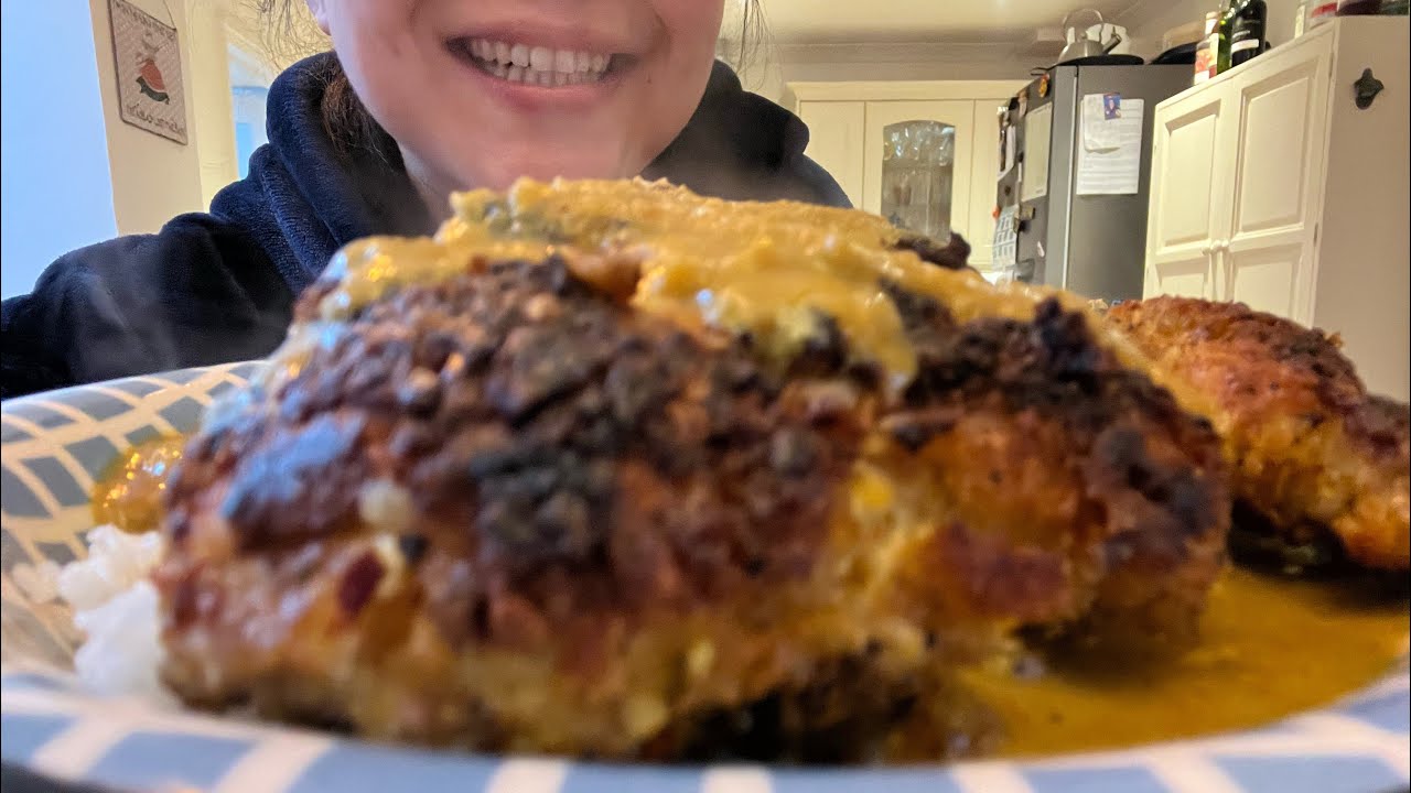 ASMR MUKBANG KATSU CHICKEN CURRY