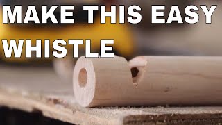 How to Build a DIY Wooden Whistle  Make This Whistle in 5 Minutes  Simple Woodworking Project