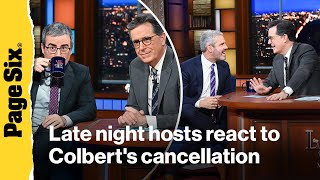 Download Lagu John Oliver, Jimmy Fallon, more late night hosts react to Stephen Colbert's Late Show cancellation MP3 Download Lagu John Oliver, Jimmy Fallon, more late night hosts react to Stephen Colbert's Late Show cancellation MP3