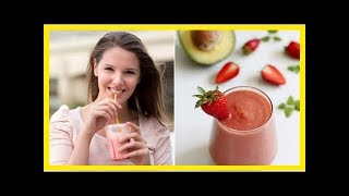 Cómo preparar un smoothie energético con aguacate, fresas y agua de coco