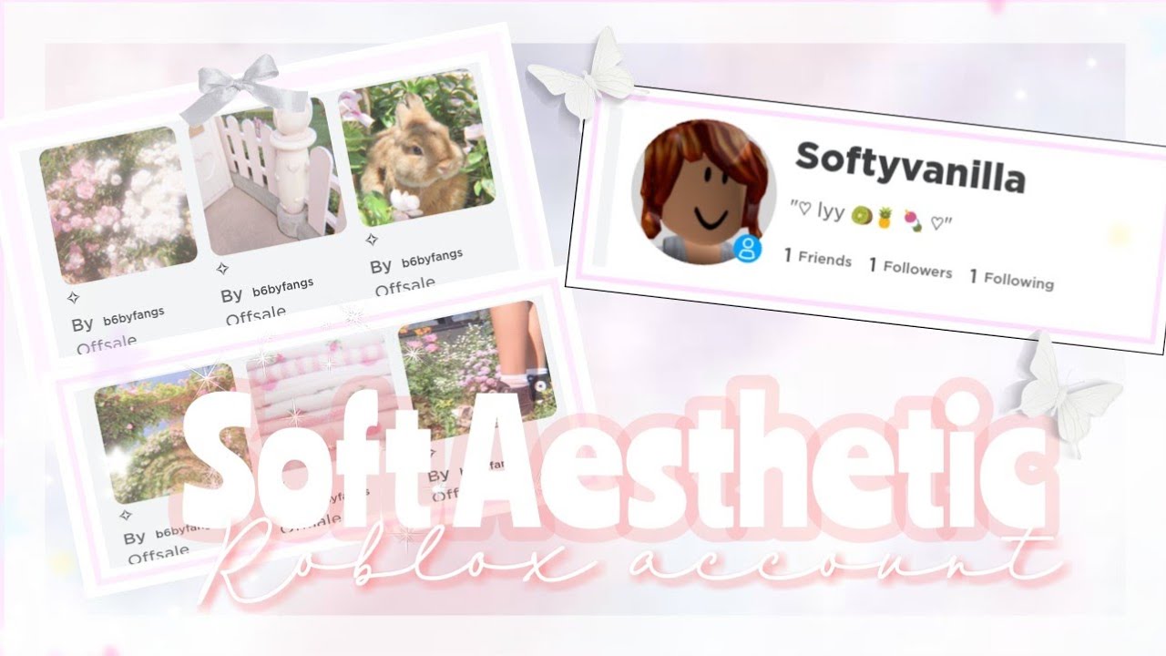 Aesthetic Roblox Account Guide No Robux Youtube - aesthetic roblox accounts