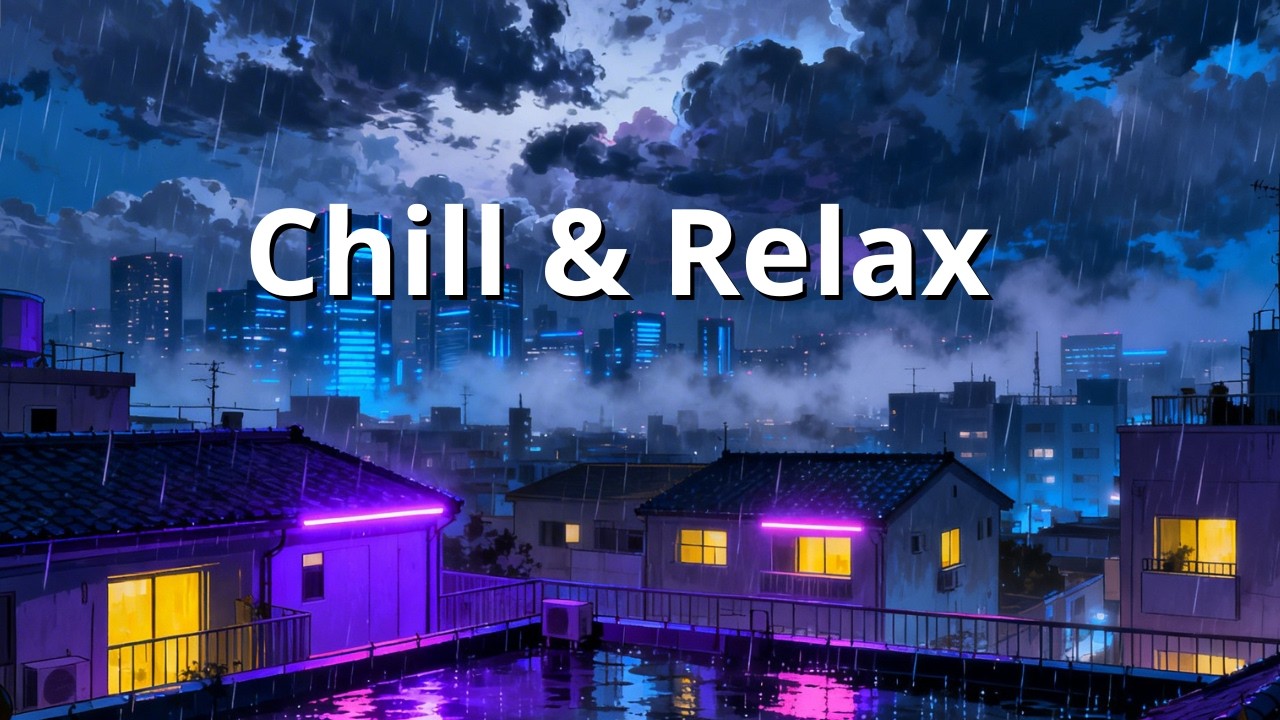 Deep Work Lofi 🌧️ 作業用BGM 東京