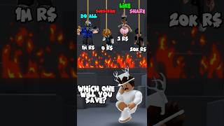 Which Roblox Avatar will you save?😰