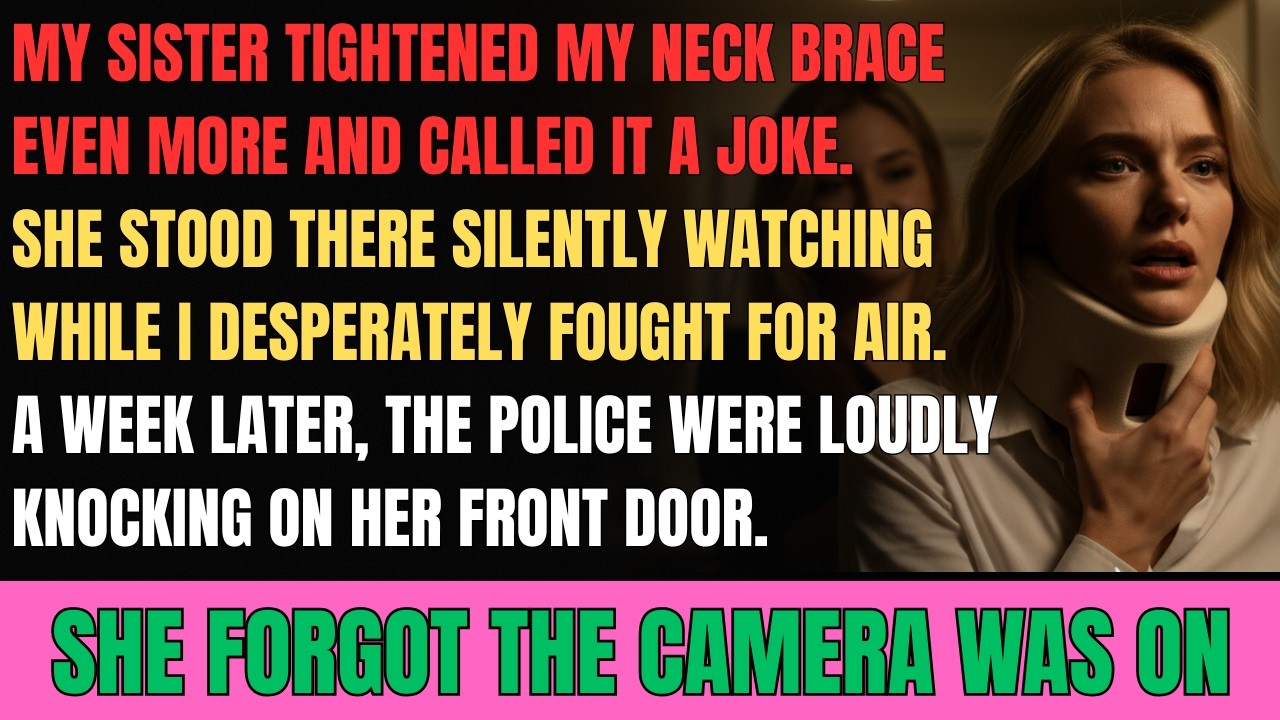 My Sister Tightened My Neck Brace Until I Choked… Then Framed Me for Federal Fraud