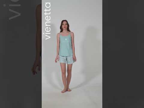 Купить Хлопковый комплект с шортами VIENETTA 4080491554 в Украина в Lingerie.ua - Одяг для дому та відпочинку, Видео 1